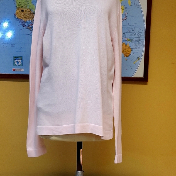 Banana Republic Man's Pink Long Sleeves 100% Cotton V-Neck Sweater- Size M - Picture 4 of 14